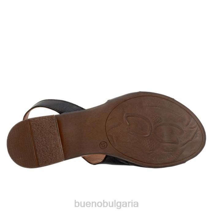 F0PN106 Bueno Footwear загар Жени черен апартаменти