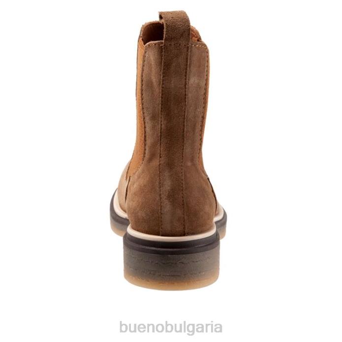 F0PN11 Bueno Footwear уанда Жени тютюнев велур ботуши