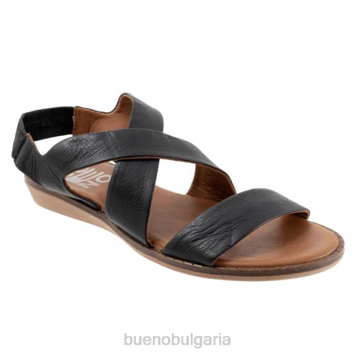 F0PN118 Bueno Footwear зората Жени черен апартаменти