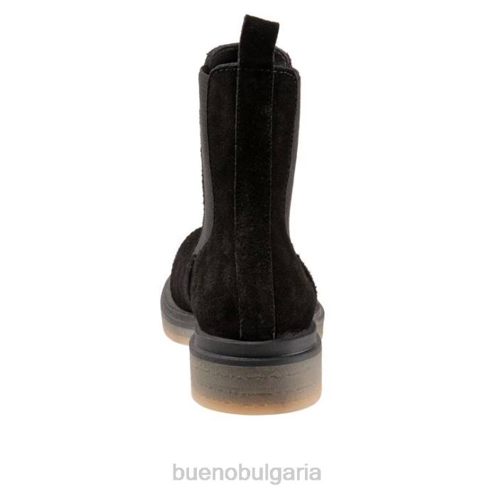 F0PN12 Bueno Footwear уанда Жени черен велур ботуши