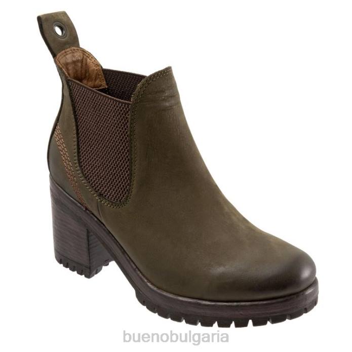 F0PN50 Bueno Footwear полет Жени армейски зелен набук ботуши