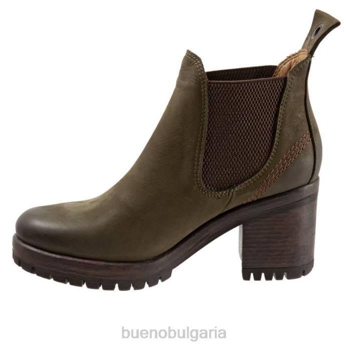 F0PN50 Bueno Footwear полет Жени армейски зелен набук ботуши