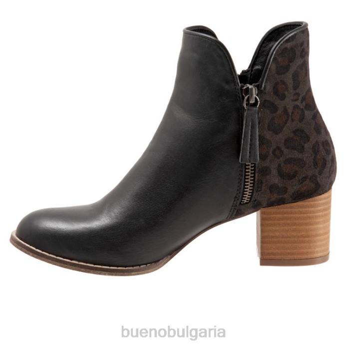 F0PN6 Bueno Footwear джена Жени черен леопард ботуши