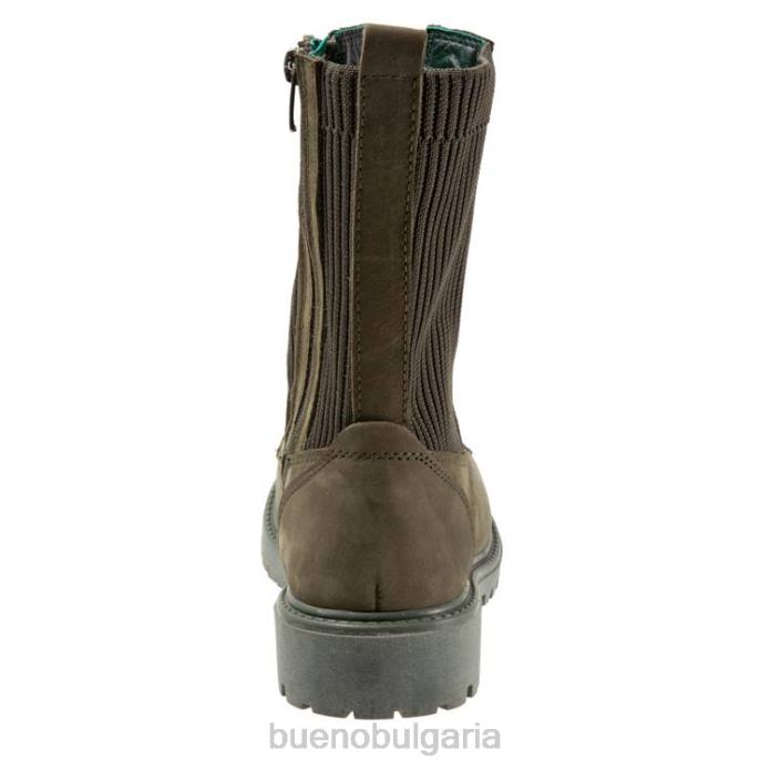 F0PN64 Bueno Footwear стела Жени армейски зелен набук ботуши