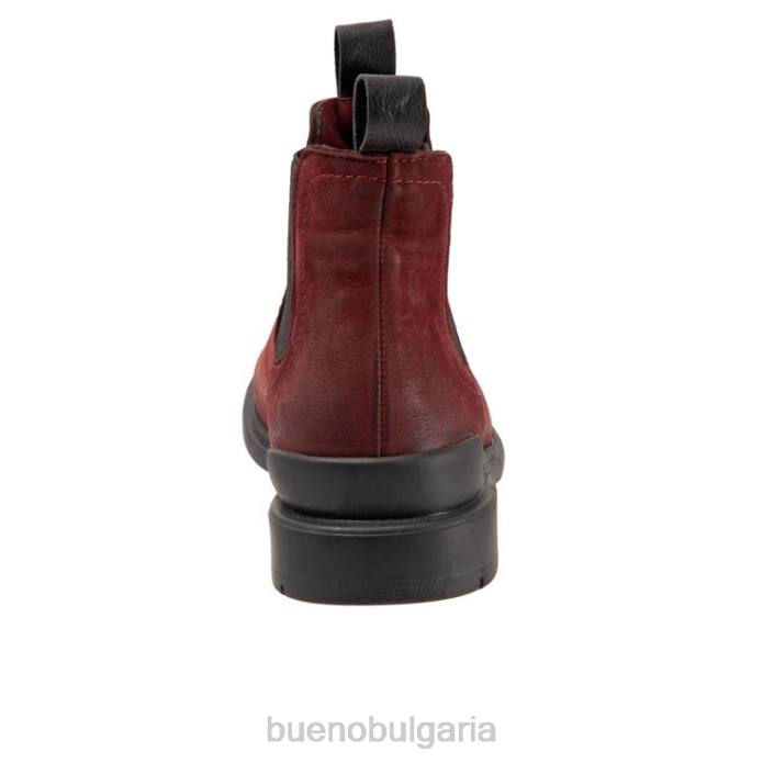 F0PN73 Bueno Footwear лесно Жени тъмночервен набук ботуши
