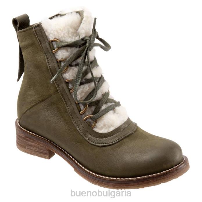 F0PN77 Bueno Footwear плюшено Жени каки набук ботуши