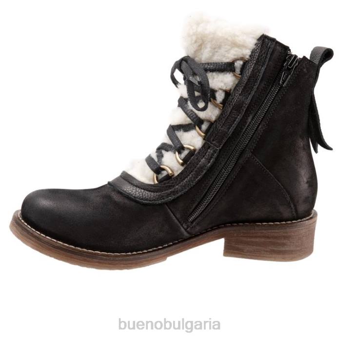 F0PN78 Bueno Footwear плюшено Жени черен набук ботуши