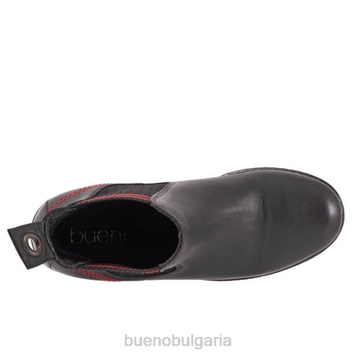 F0PN83 Bueno Footwear флорида Жени черно червено плетиво ботуши
