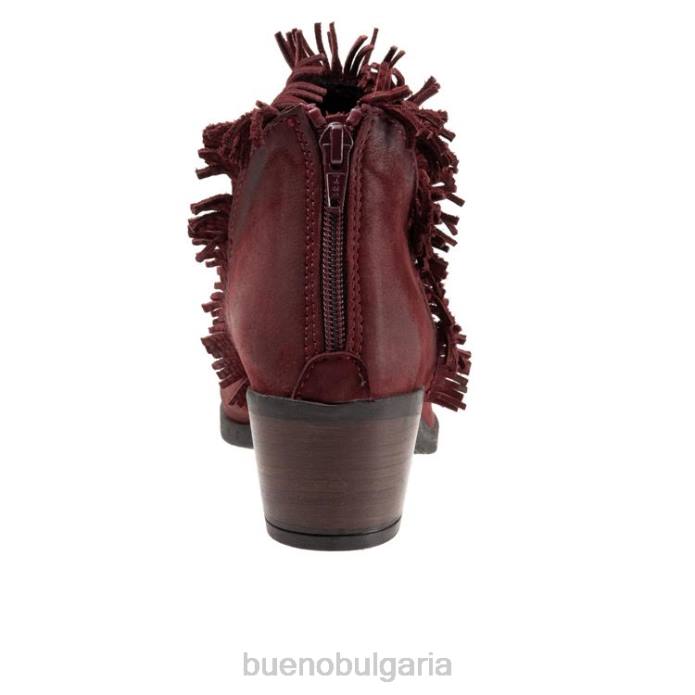 F0PN86 Bueno Footwear Кати Жени тъмночервен набук ботуши