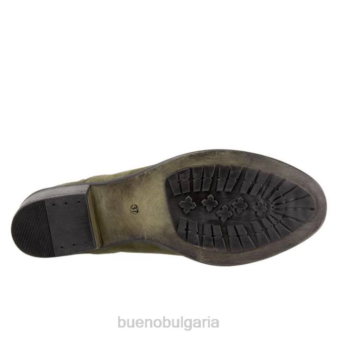 F0PN90 Bueno Footwear Дилън Жени армейски зелен набук ботуши