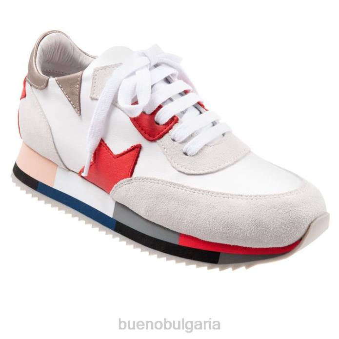 F0PN411 Bueno Footwear Петро Жени червен кецове