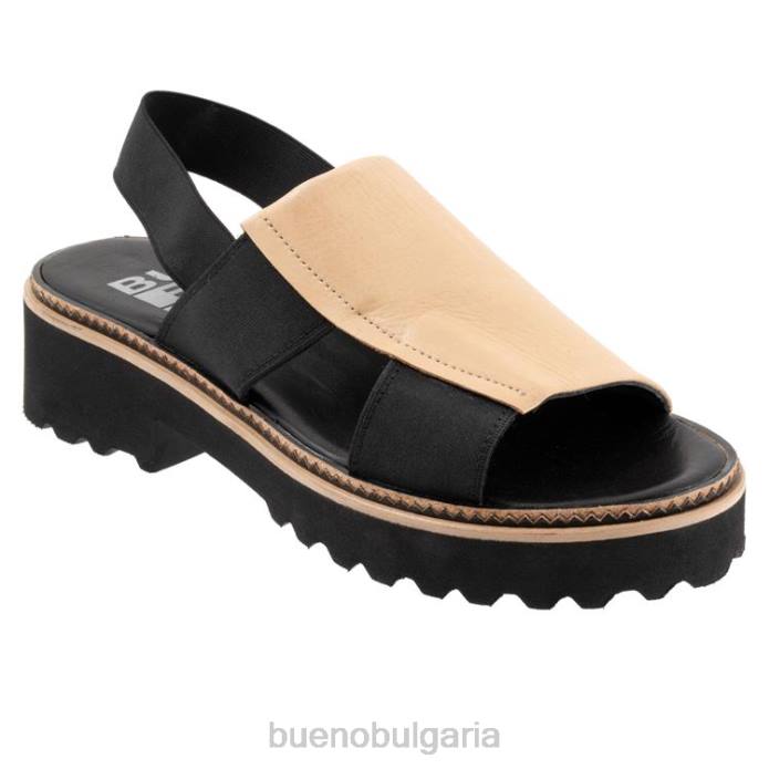 F0PN211 Bueno Footwear Ейми Жени лек загар апартаменти